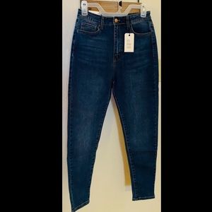 Forever 21 High Rise Skinny Jean - Dark Blue